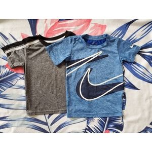 💚4T- 2 Dryfit T-Shirts Nike/Bodyglove